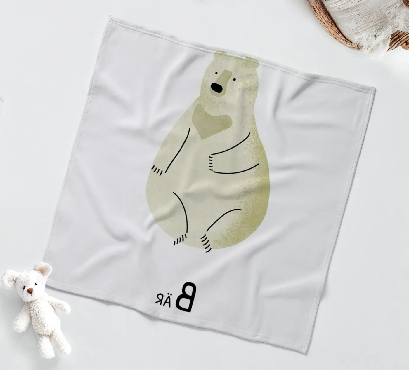 Bär fleecedeken van Little Flourishes