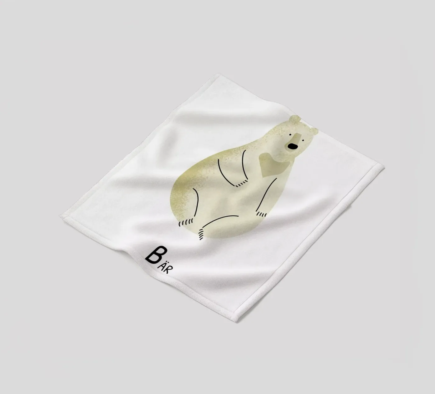 Bär fleecedeken van Little Flourishes