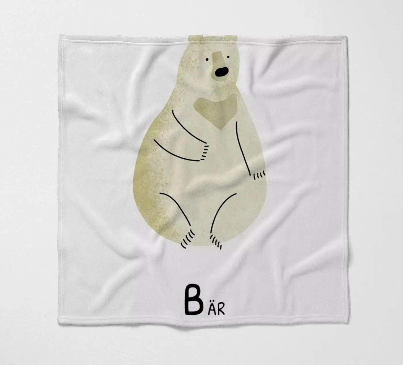 Bär fleecedeken van Little Flourishes