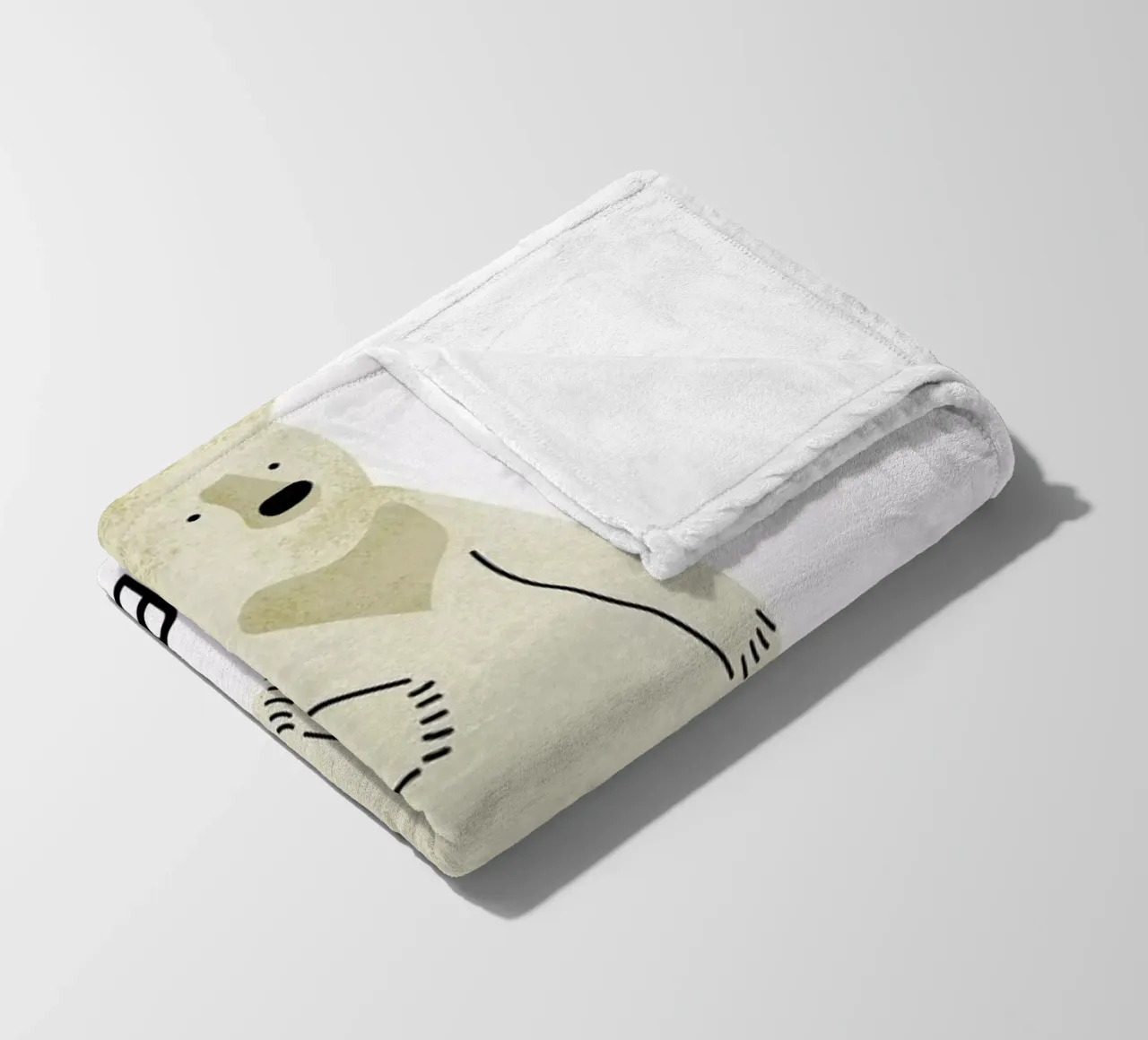 Bär fleecedeken van Little Flourishes