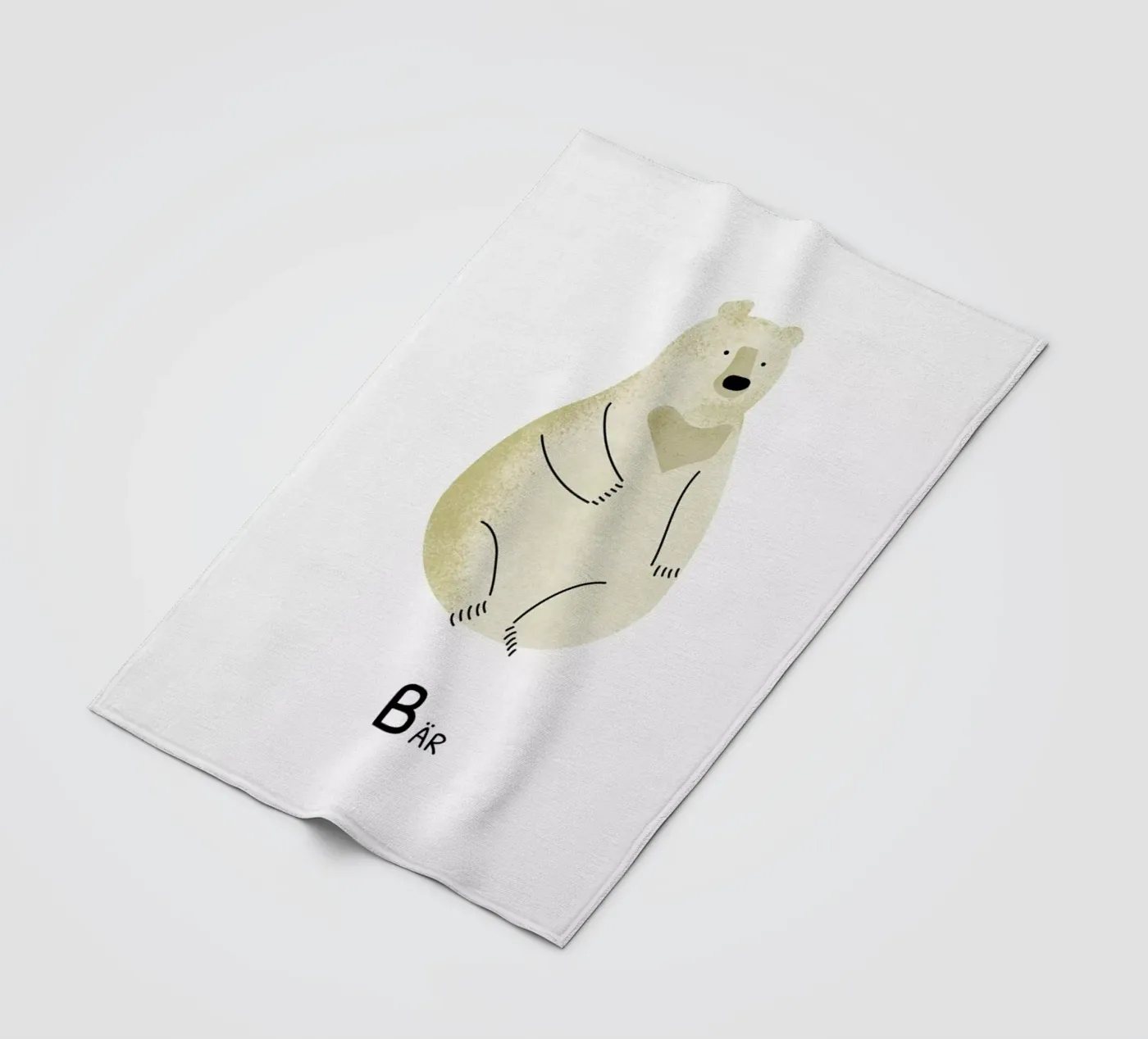 Bär fleecedeken van Little Flourishes