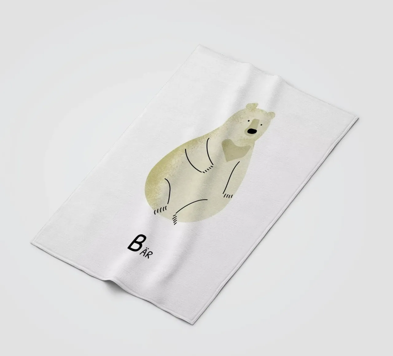 Bär fleecedeken van Little Flourishes