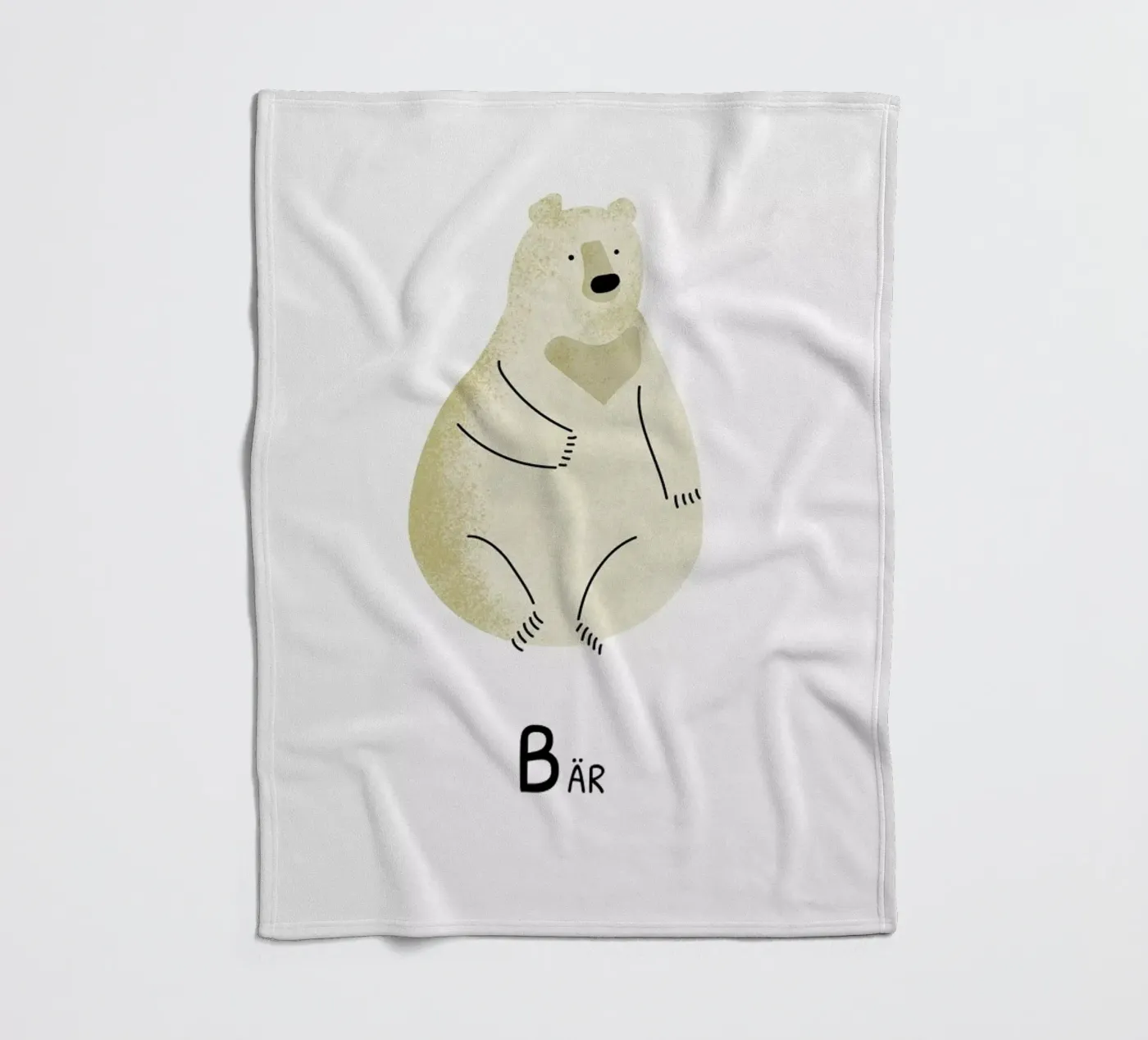 Bär fleecedeken van Little Flourishes