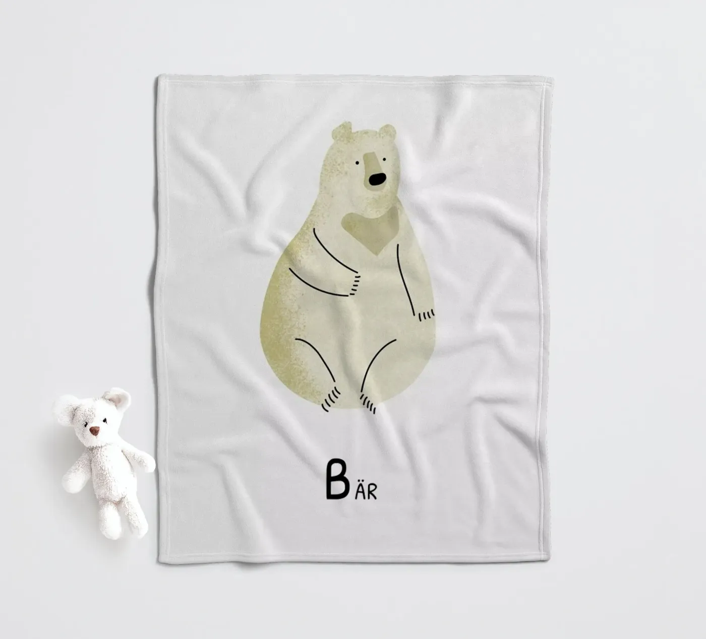 Bär fleecedeken van Little Flourishes