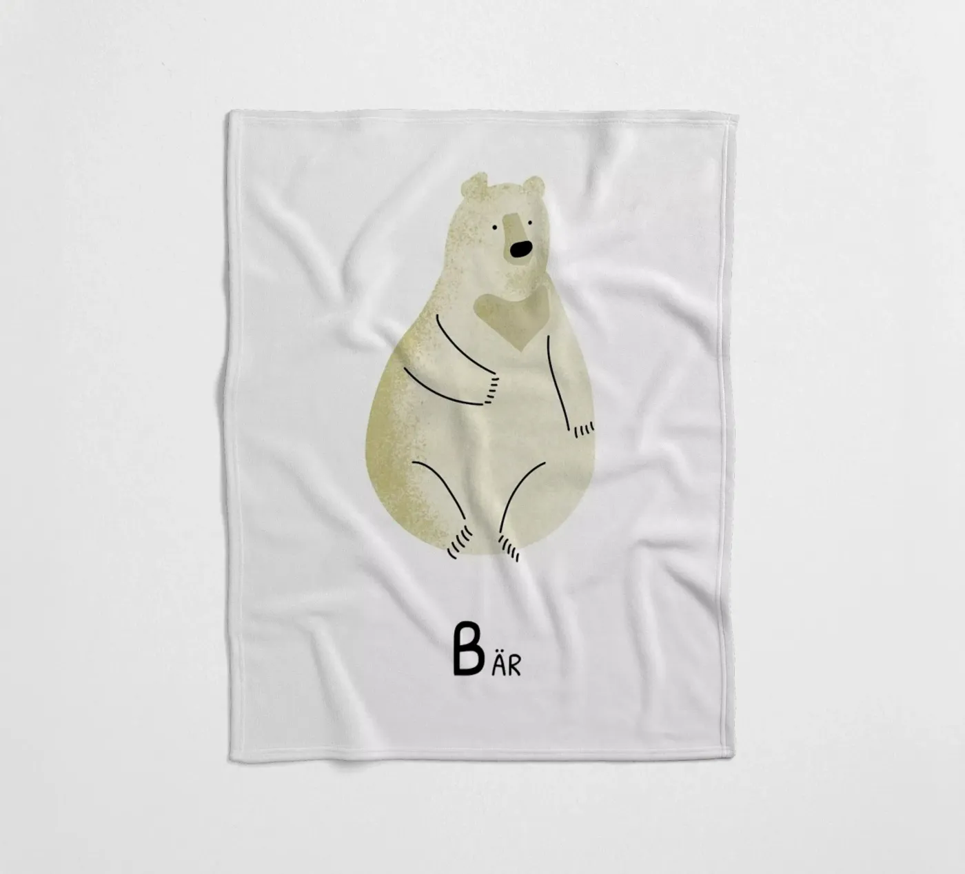 Bär fleecedeken van Little Flourishes
