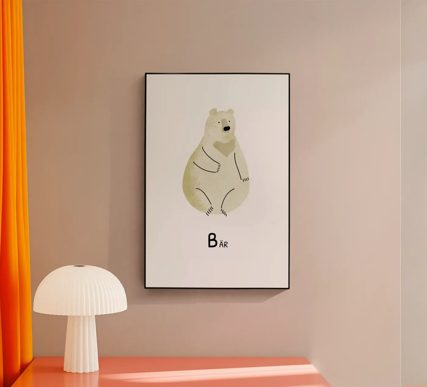 Bär Acryl-Glas von Little Flourishes