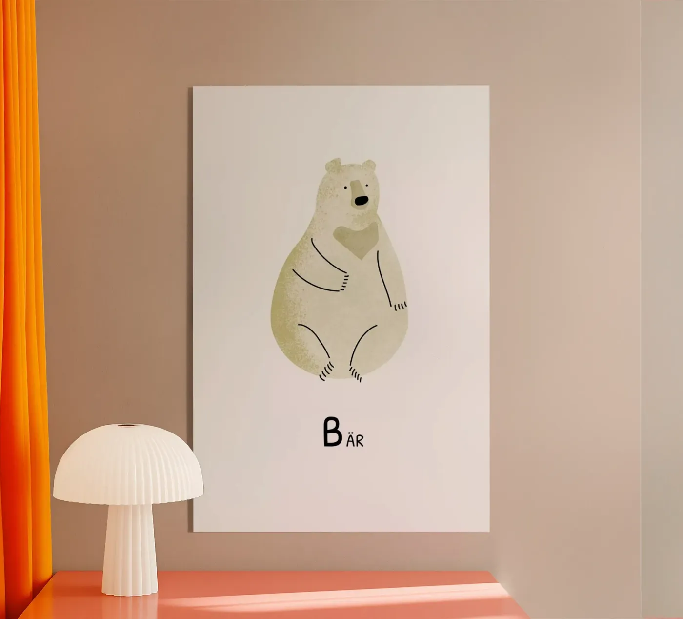 Bär Acryl-Glas von Little Flourishes