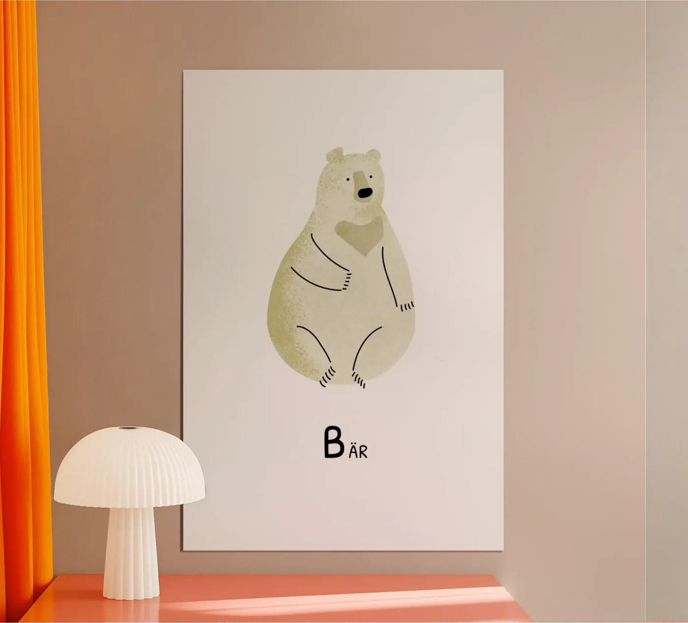 Bär poster van Little Flourishes