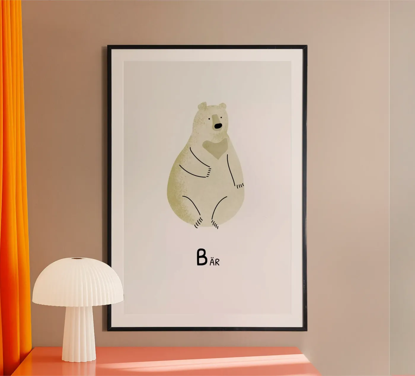 Bär poster van Little Flourishes