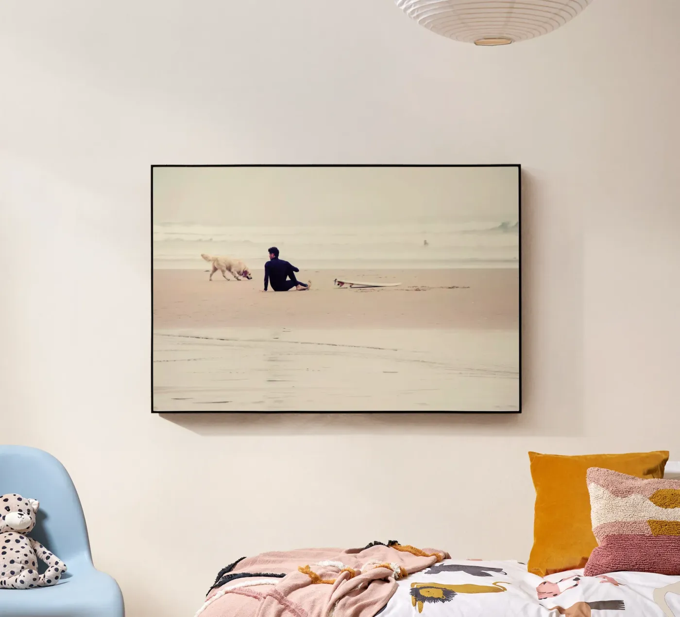 Beach Yoga plexiglass da Ingrid Beddoes