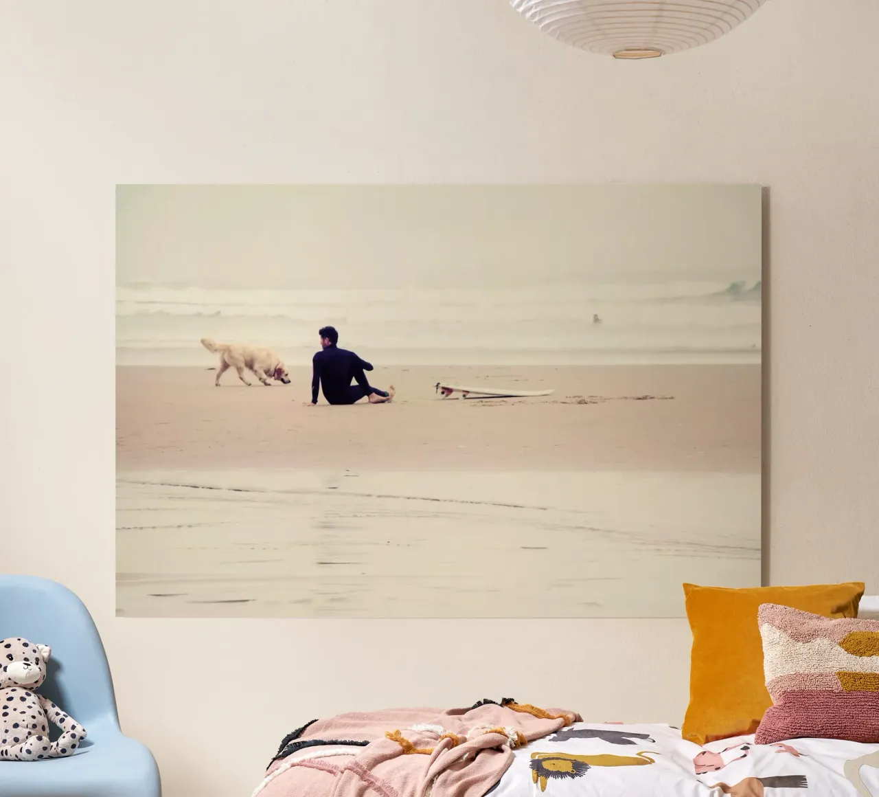 Beach Yoga plexiglass da Ingrid Beddoes