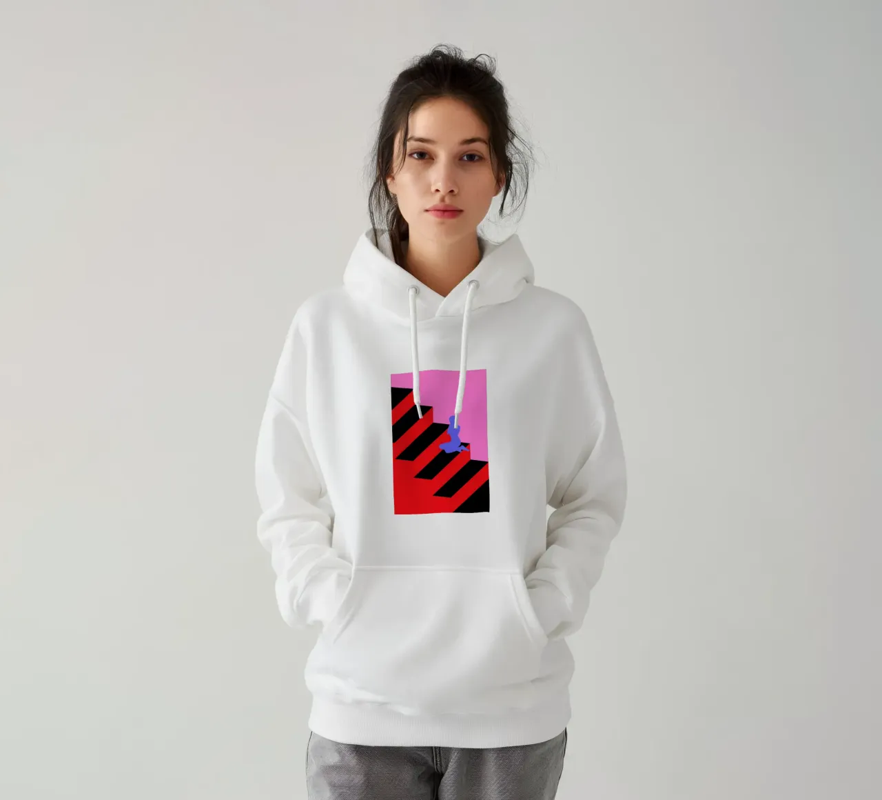 The Wait felpa con cappuccio da La Come Di