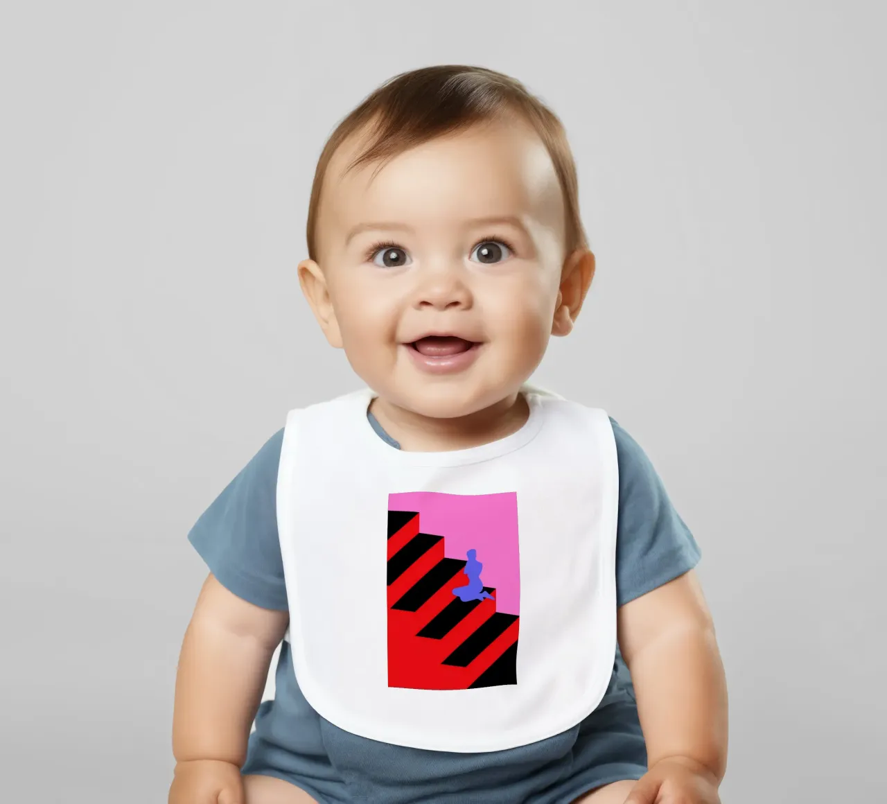 The Wait baby bib by La Come Di