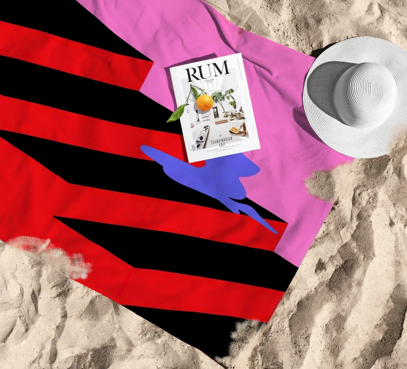 The Wait beach towel by La Come Di