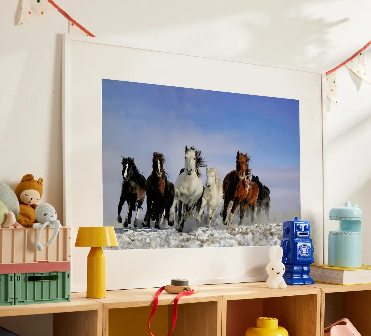 Mongolia Horses - Lib - Zhang carta hahnemühle da Pictufy