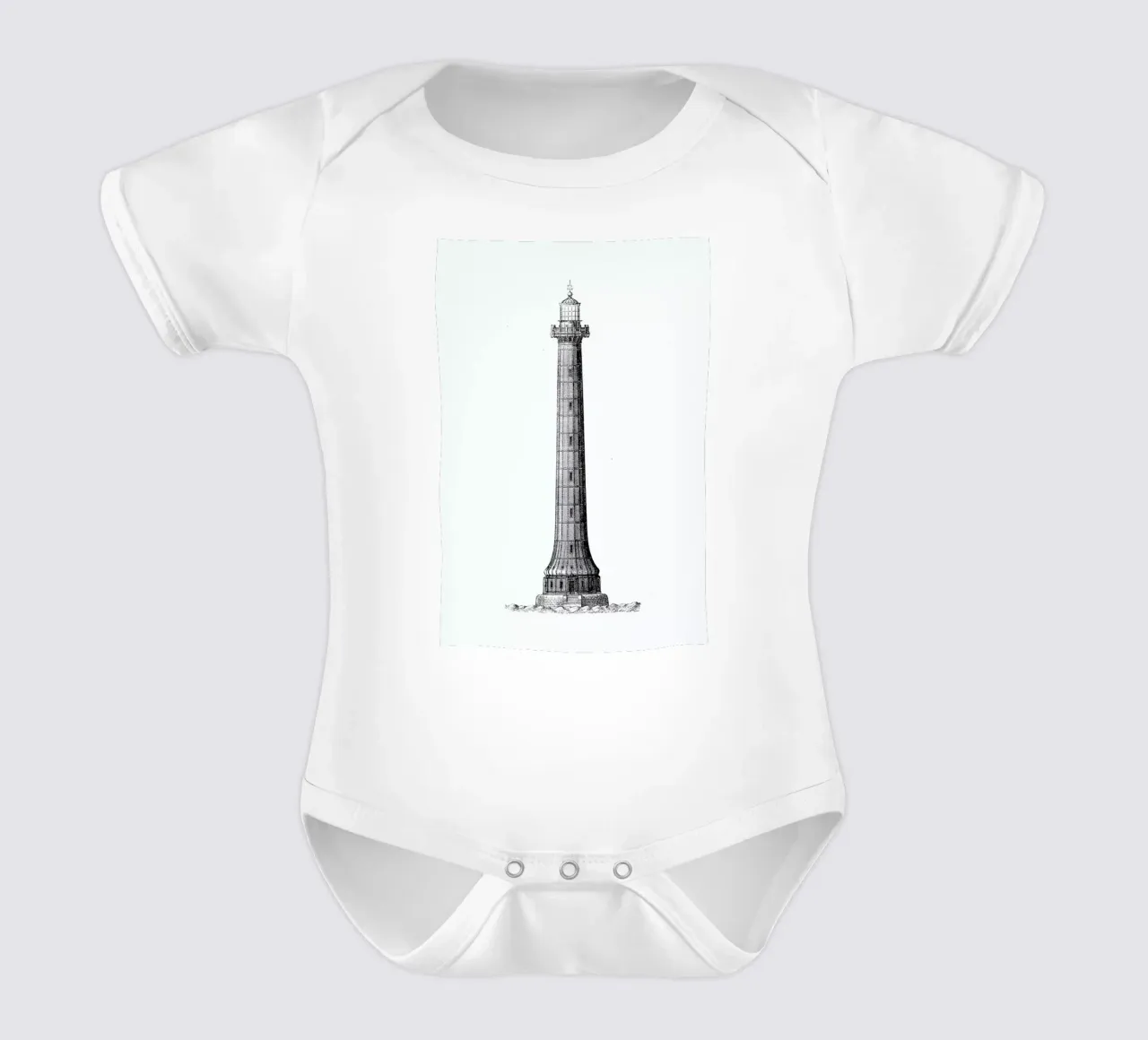 Lighthouse body neonato maniche corte da Flora & Fauna