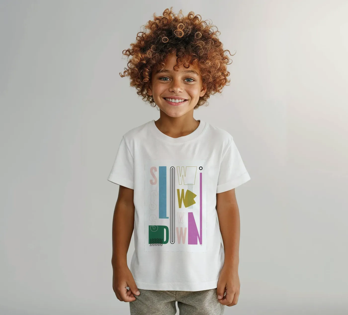 Slow Down t-shirt bambini da Linda Gobeta