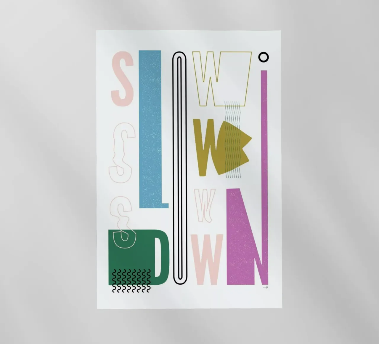 Slow Down pellicola backlit da Linda Gobeta