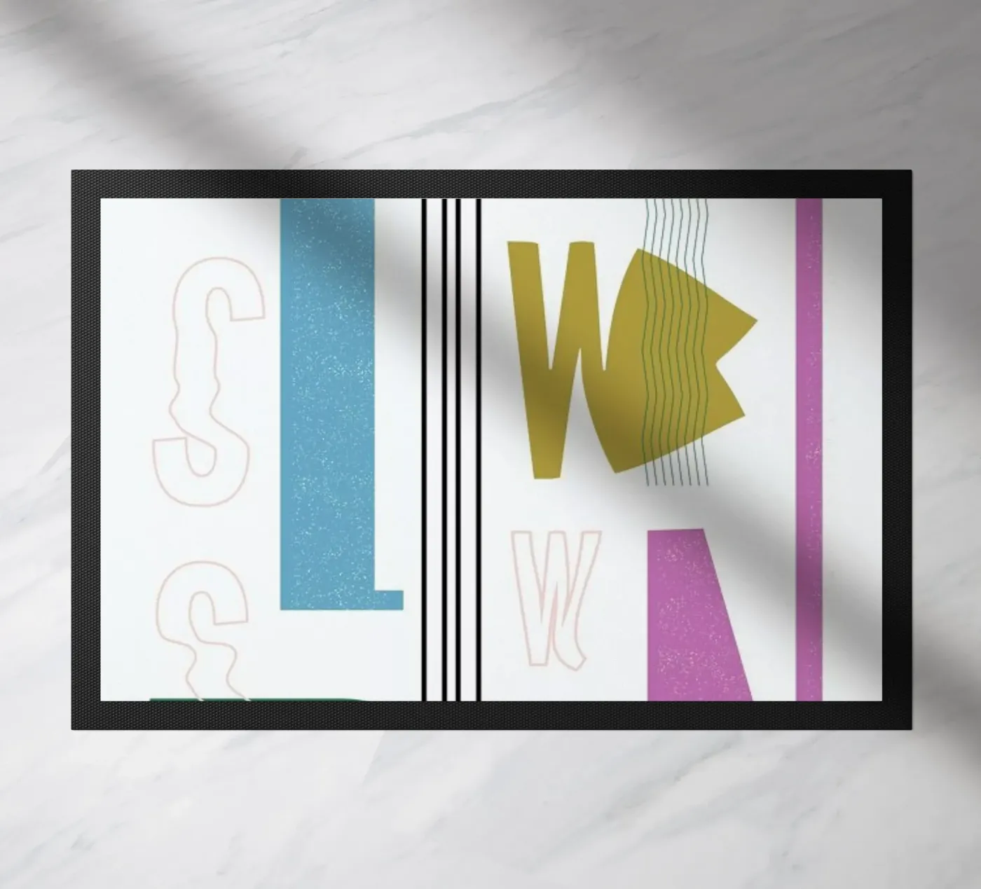 Slow Down doormat by Linda Gobeta