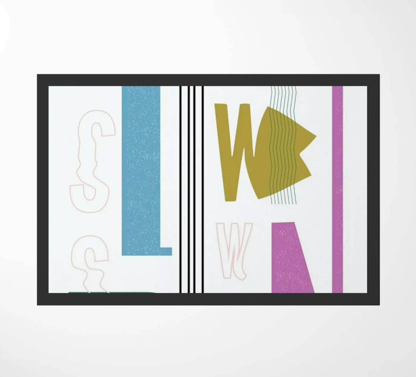 Slow Down doormat by Linda Gobeta