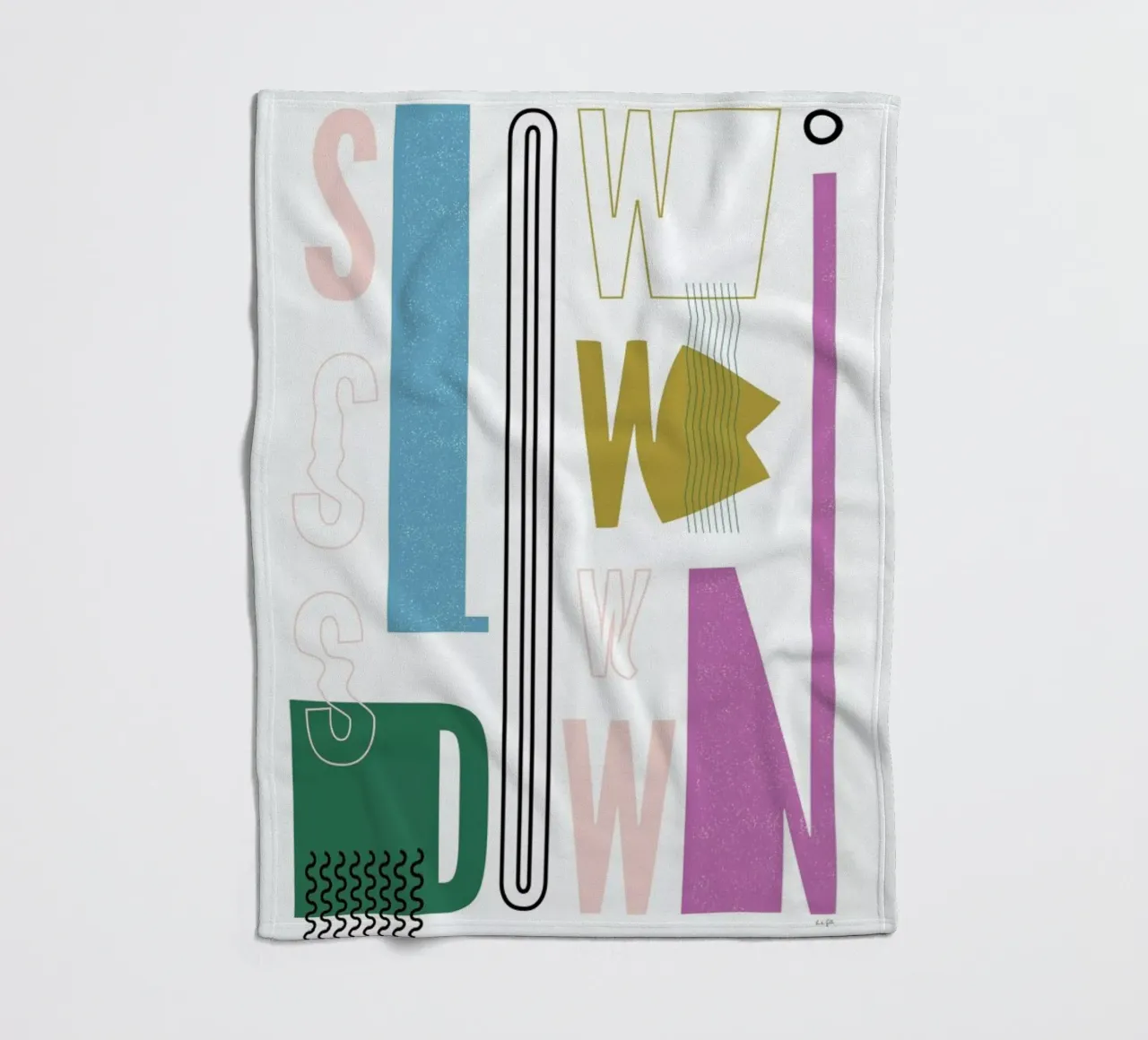 Slow Down fleecedeken van Linda Gobeta