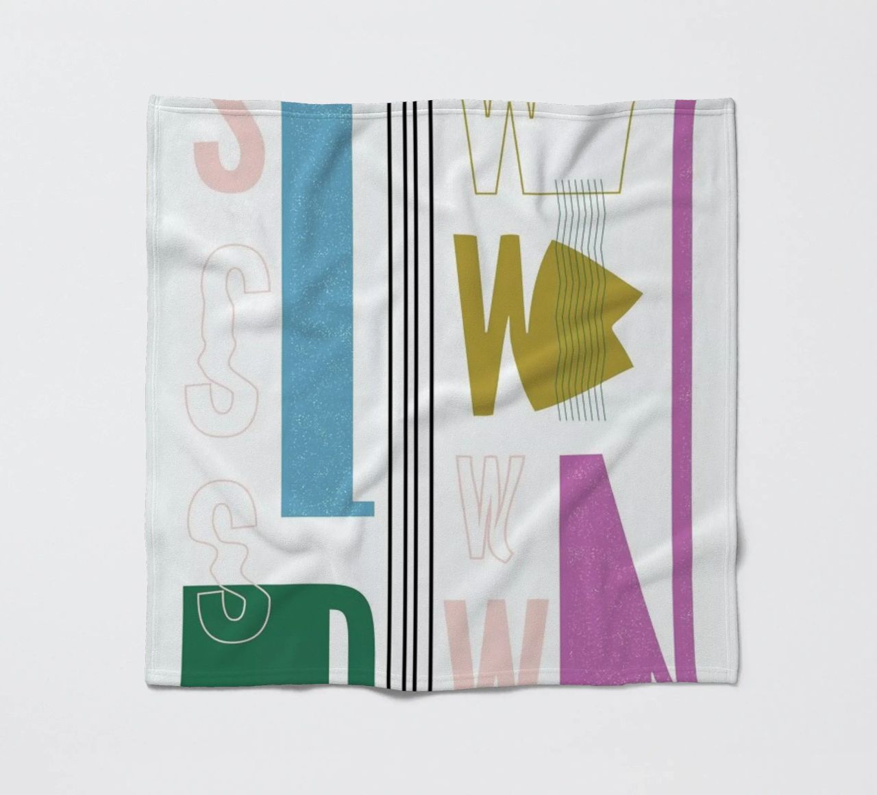 Slow Down coperta in pile da Linda Gobeta