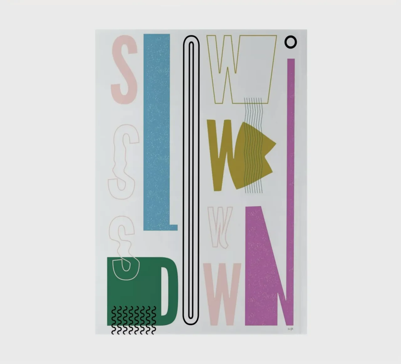 Slow Down Notizbuch von Linda Gobeta