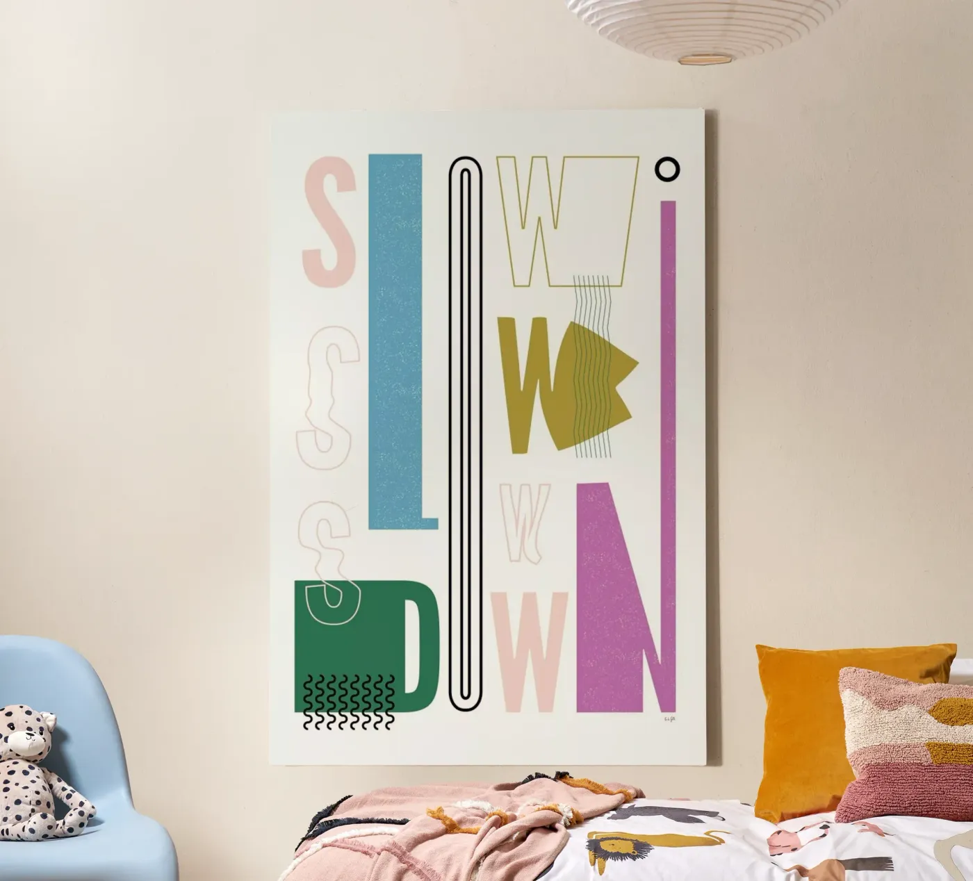 Slow Down canvas by Linda Gobeta