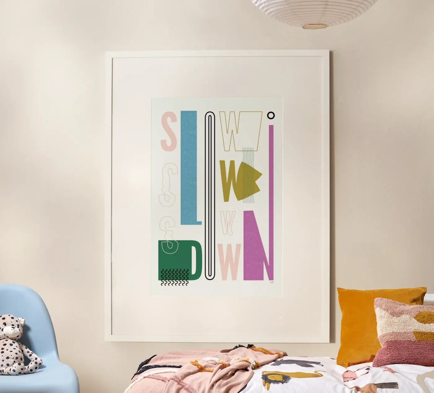 Slow Down poster van Linda Gobeta