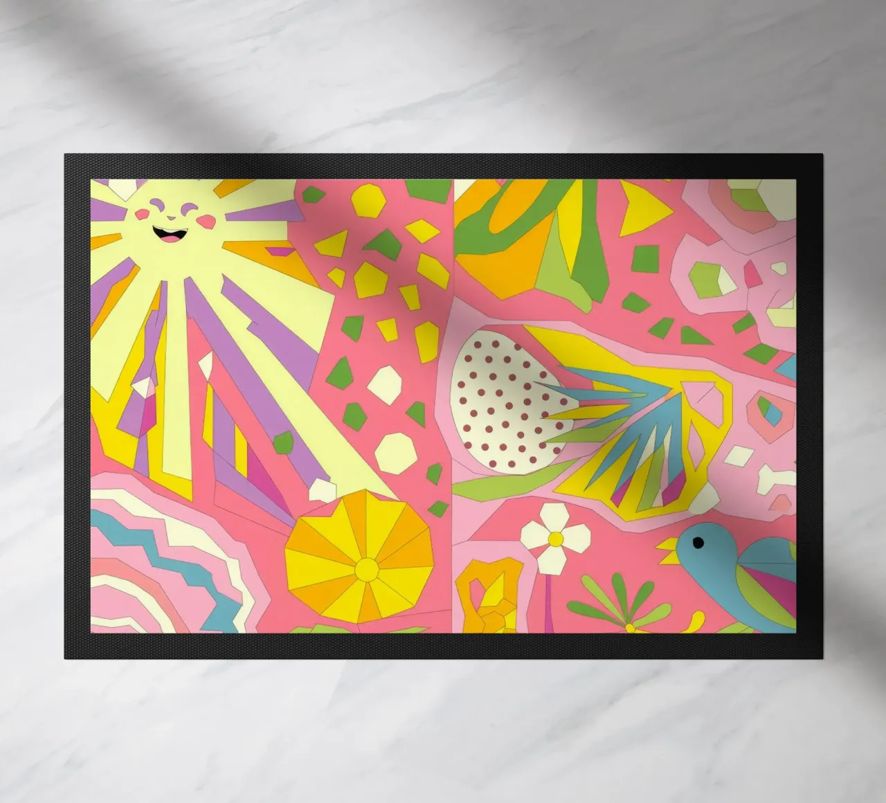 Esplosione floreale astratta zerbino da Veiled Canvas