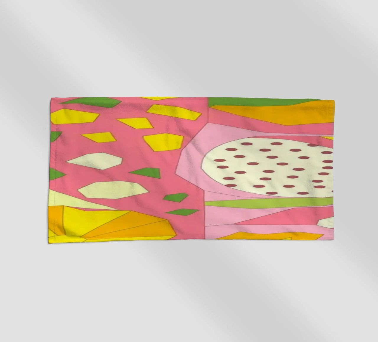 Explosion florale abstraite serviette de plage de Veiled Canvas