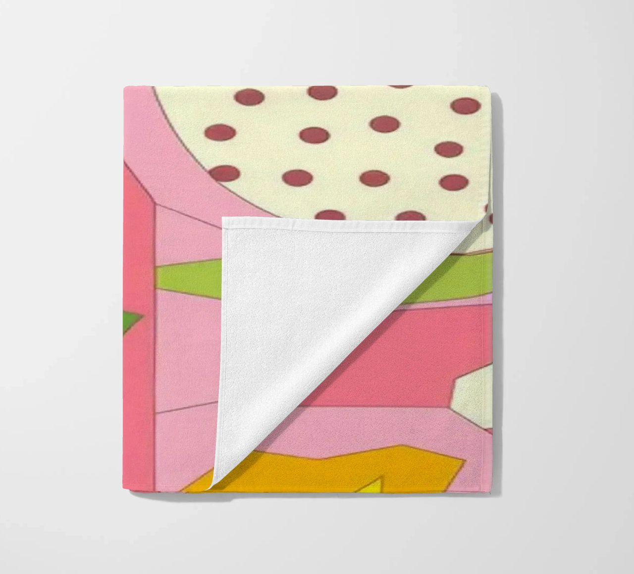 Explosion florale abstraite serviette de plage de Veiled Canvas