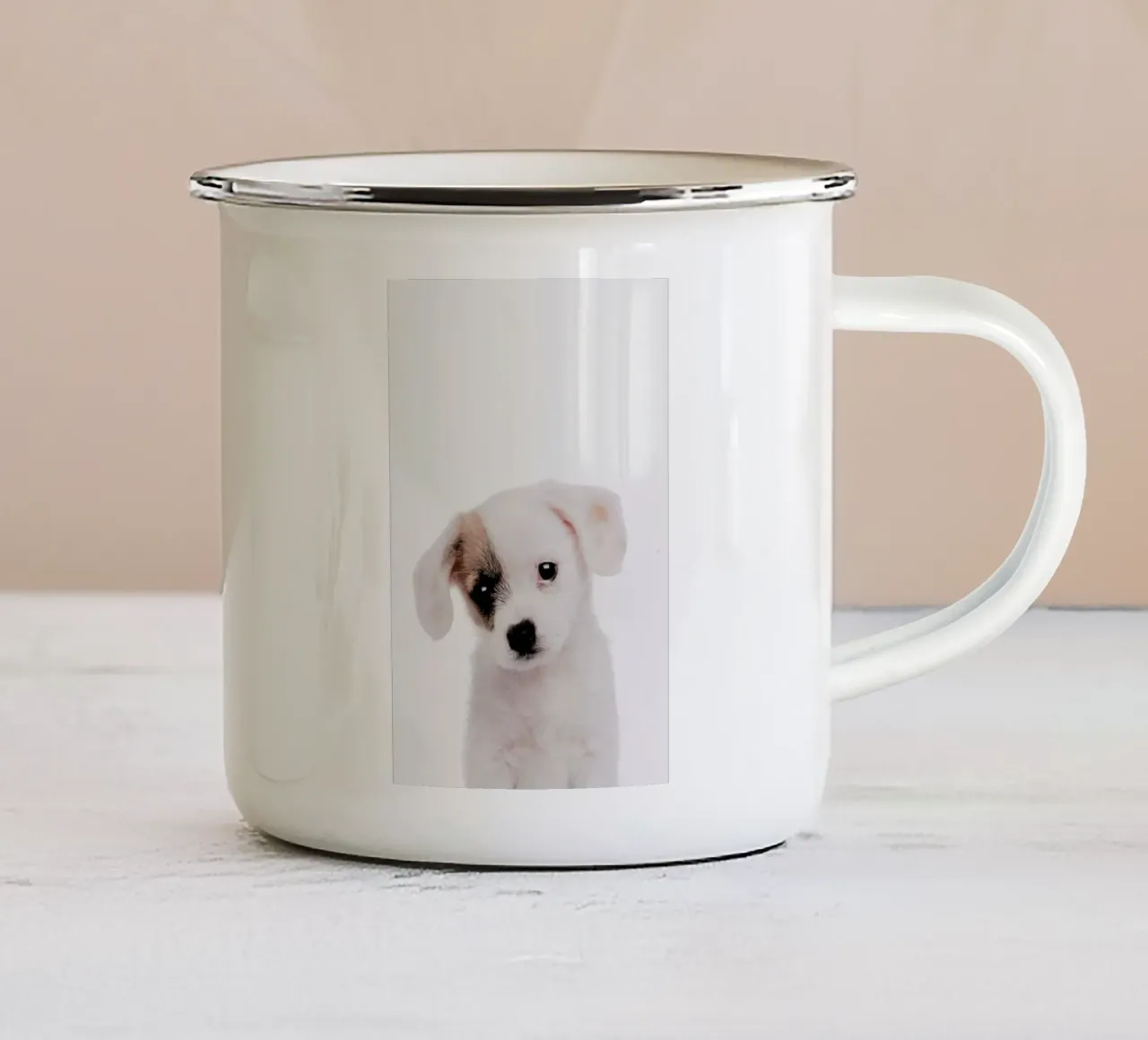 Puppy tazza in smalto da Paws & Claws
