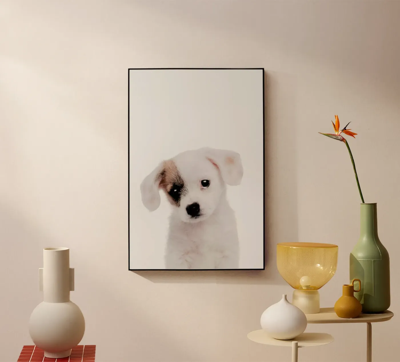 Puppy acryl van Paws & Claws