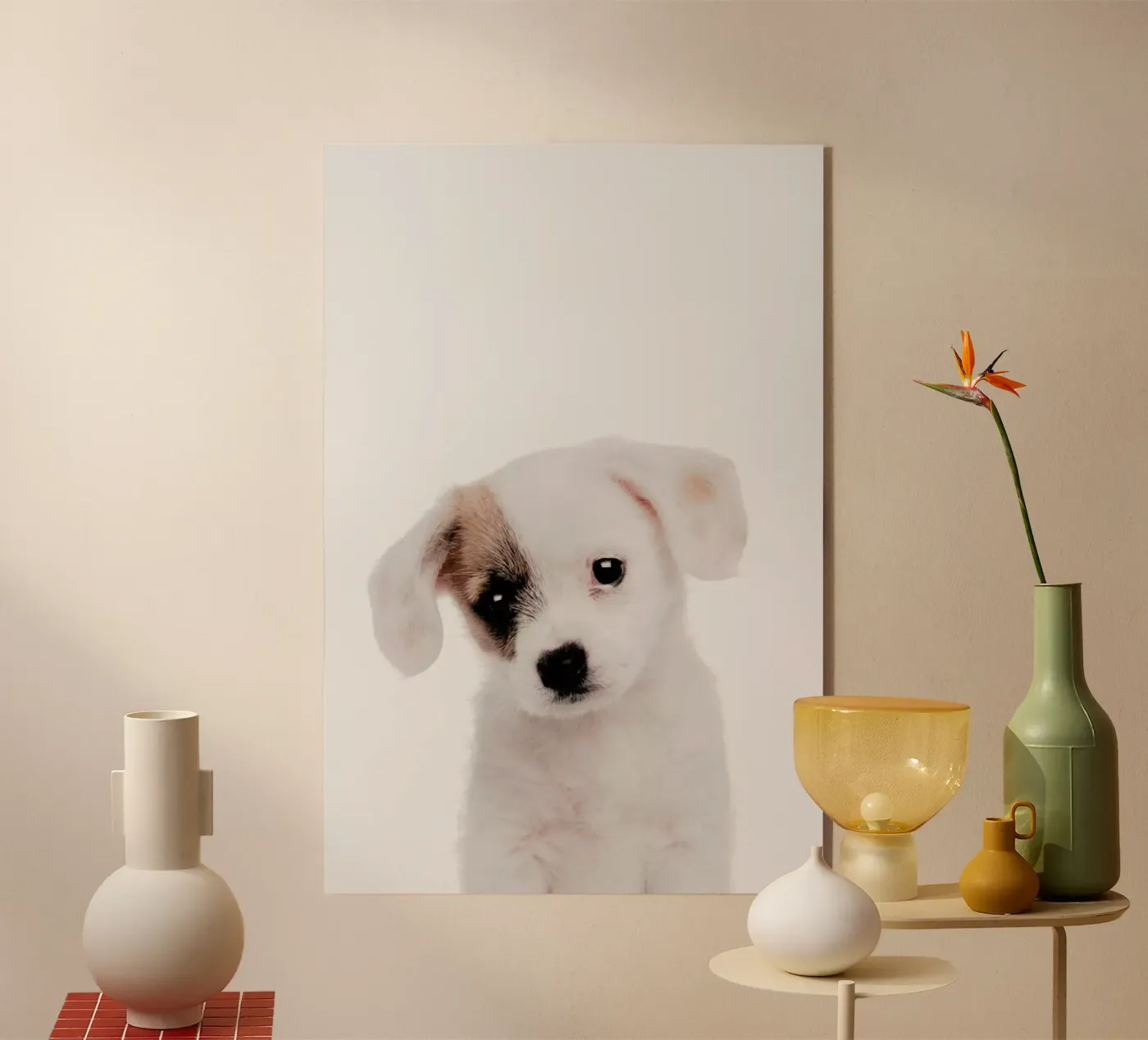 Puppy acryl van Paws & Claws