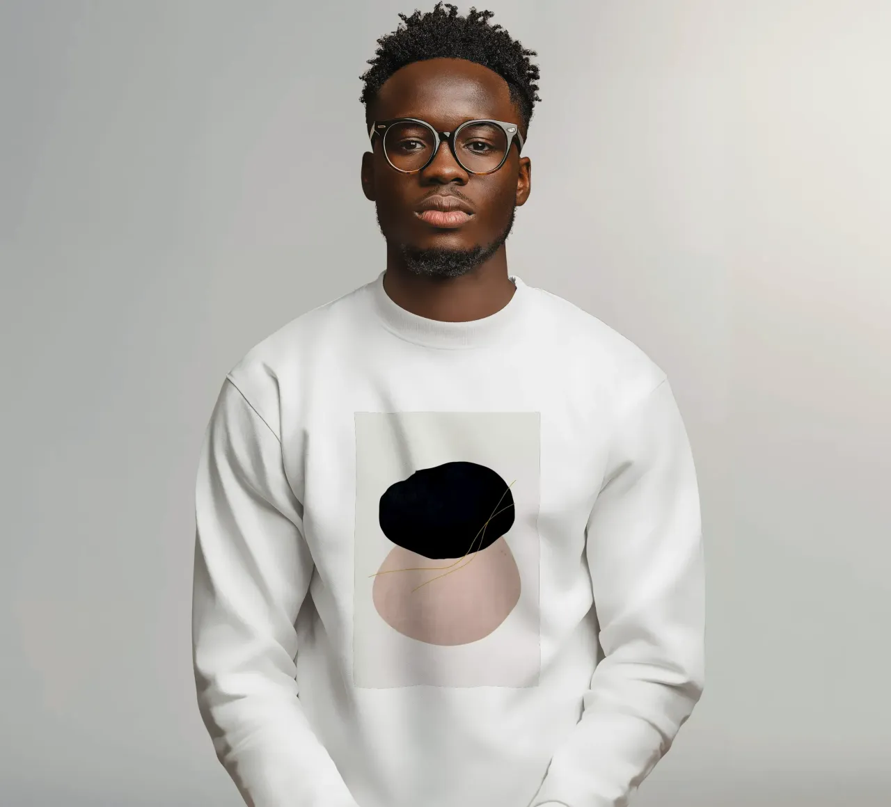 Crossed sweatshirt van Pure