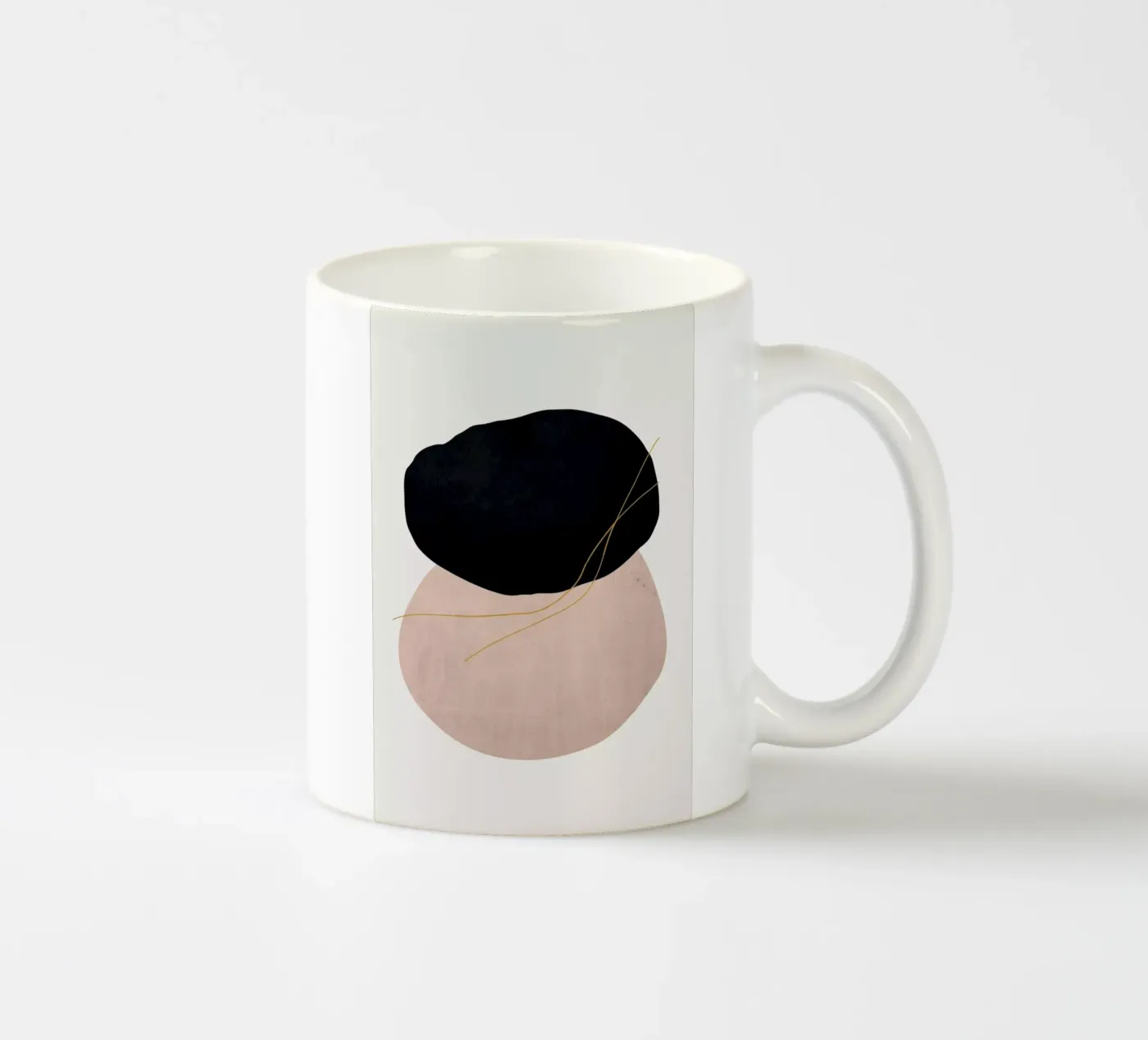 Crossed ceramic mug by Pure