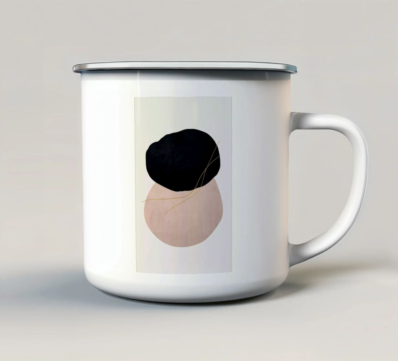 Crossed tazza in smalto da Pure
