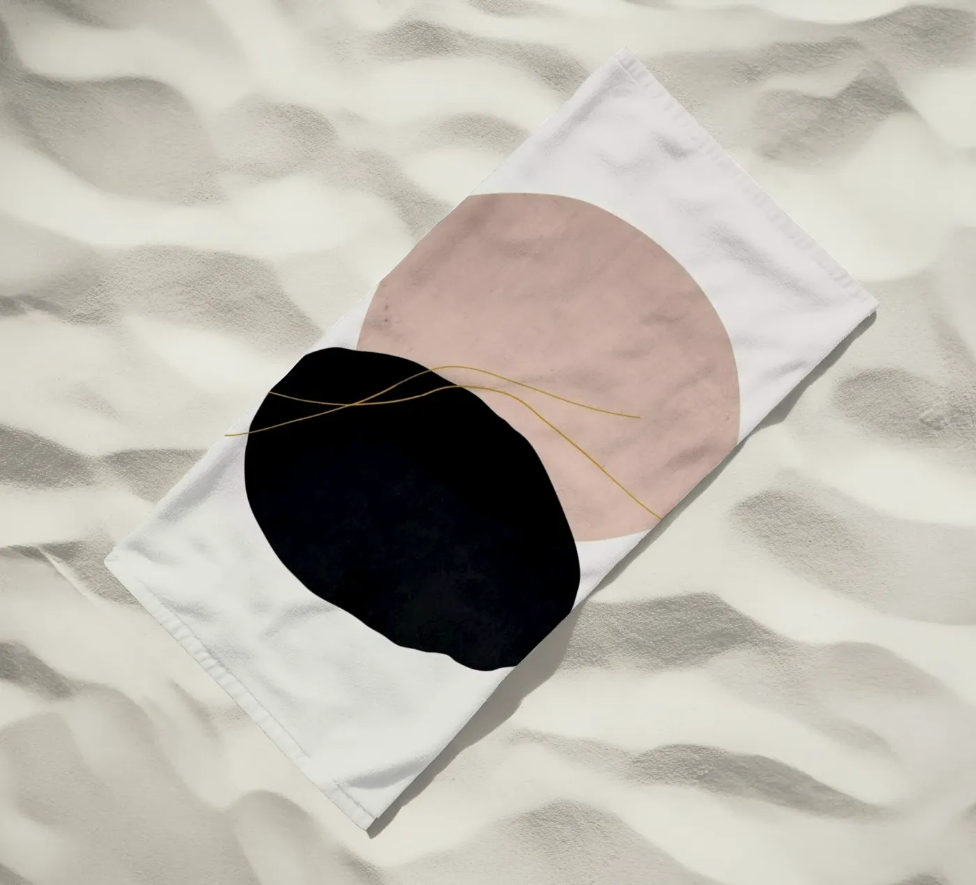 Crossed strandhanddoek van Pure