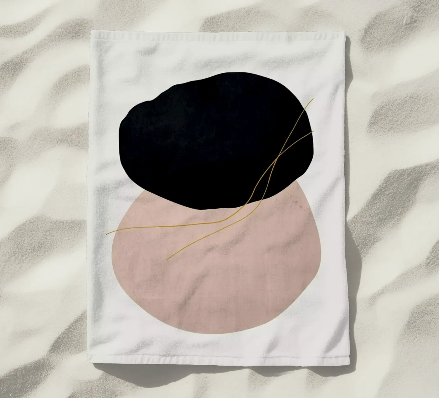 Crossed strandhanddoek van Pure