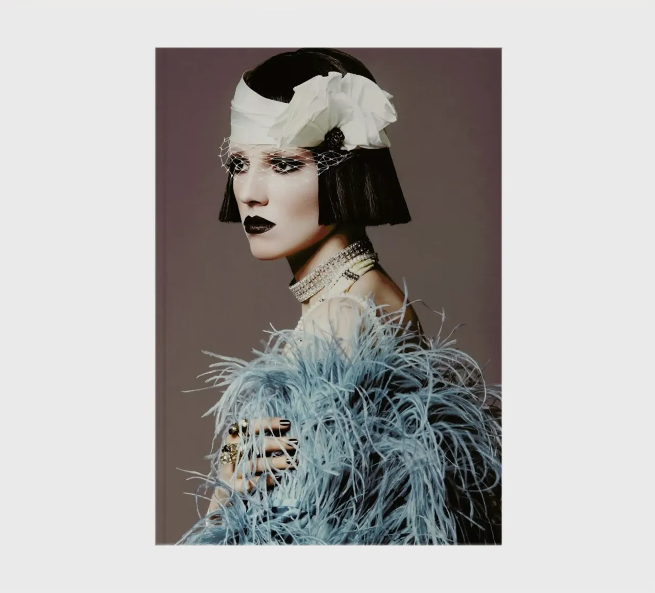 Feathers II notebook by Runway Collective