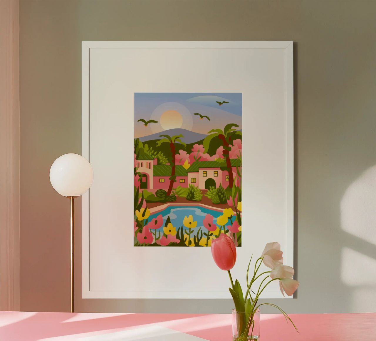 Idyllic Countryside Retreat poster by Veiled Canvas