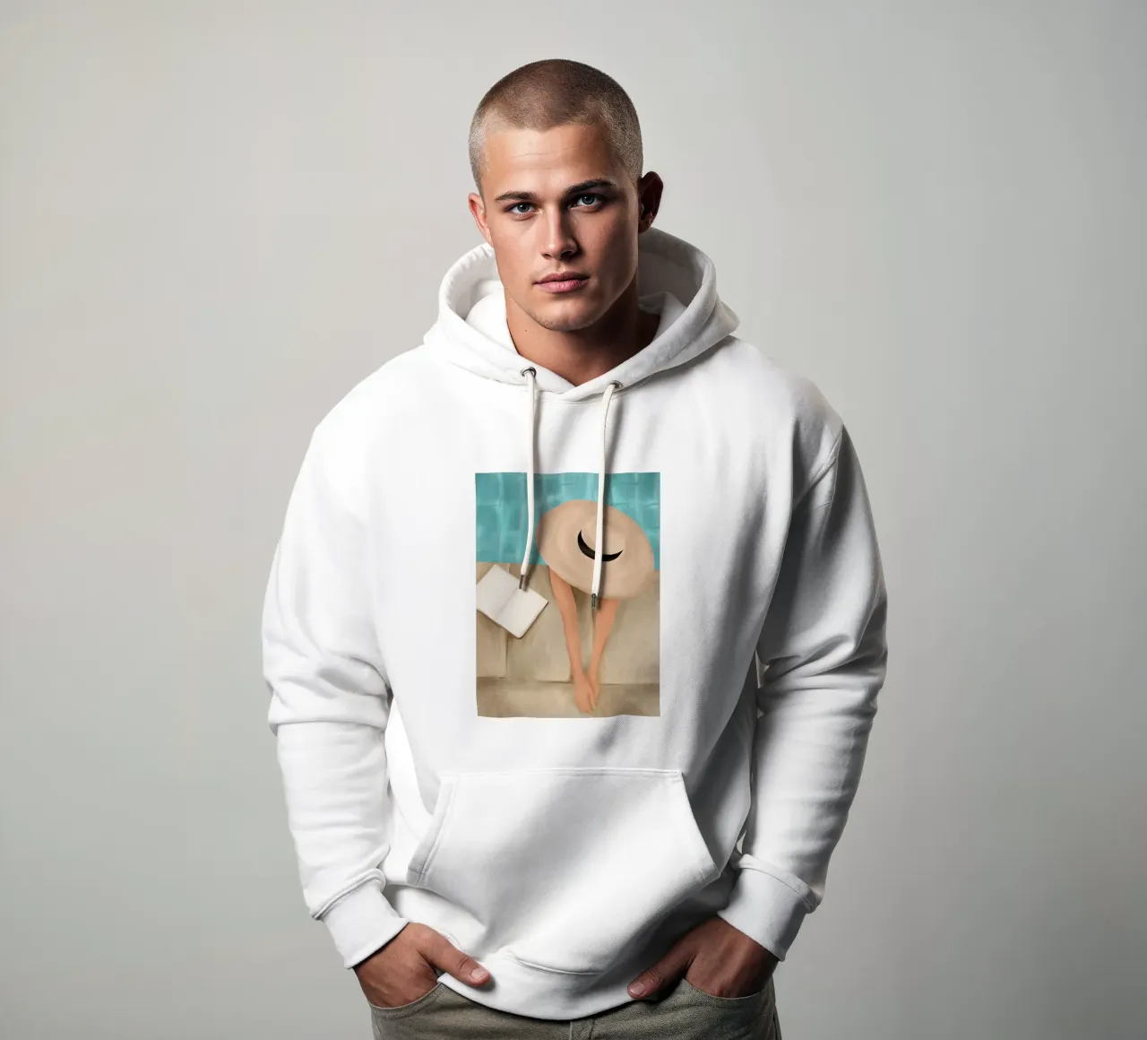 On the edge of the Pool II Hoodie von Flow Line