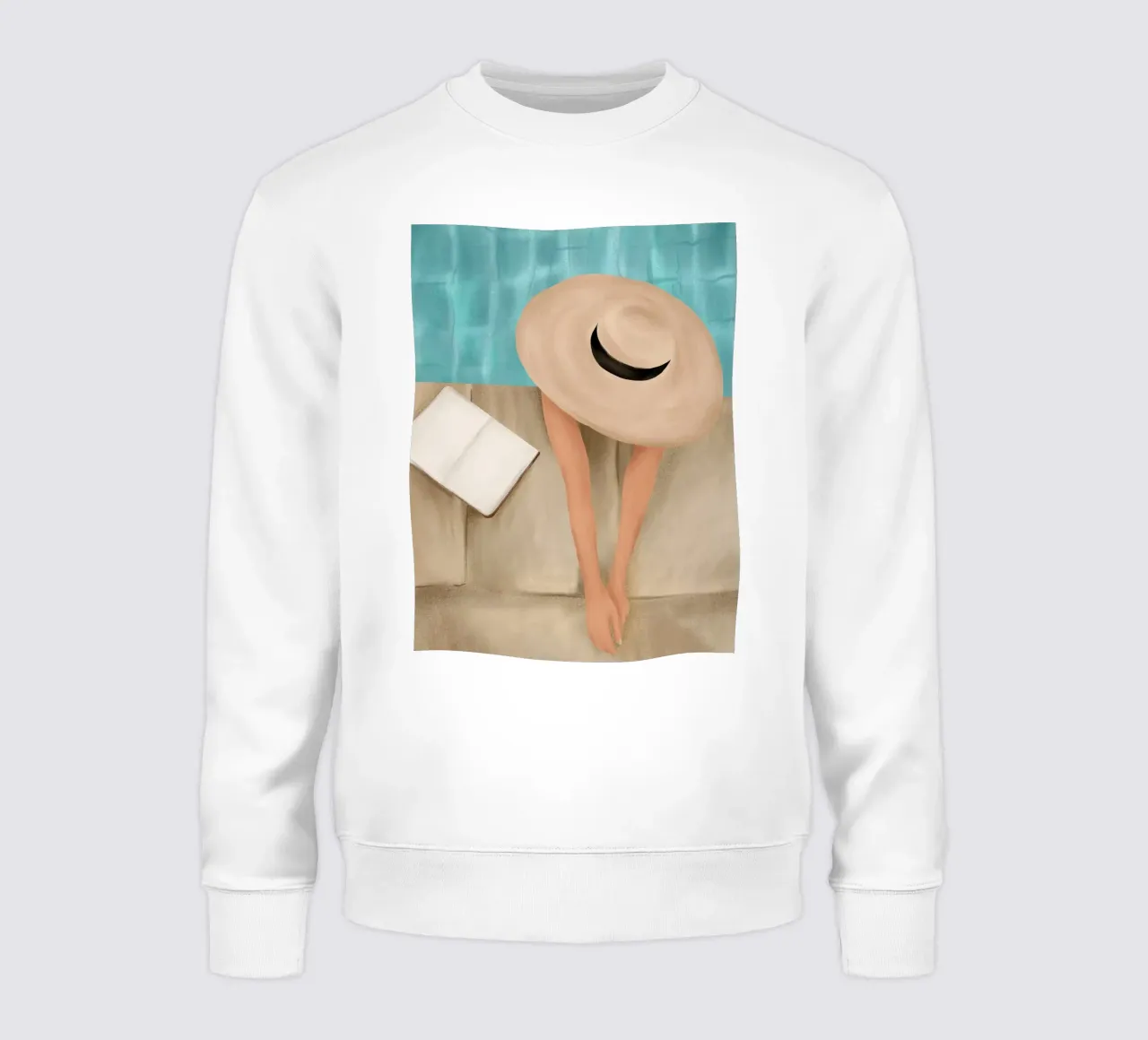 On the edge of the Pool II sweatshirt van Flow Line