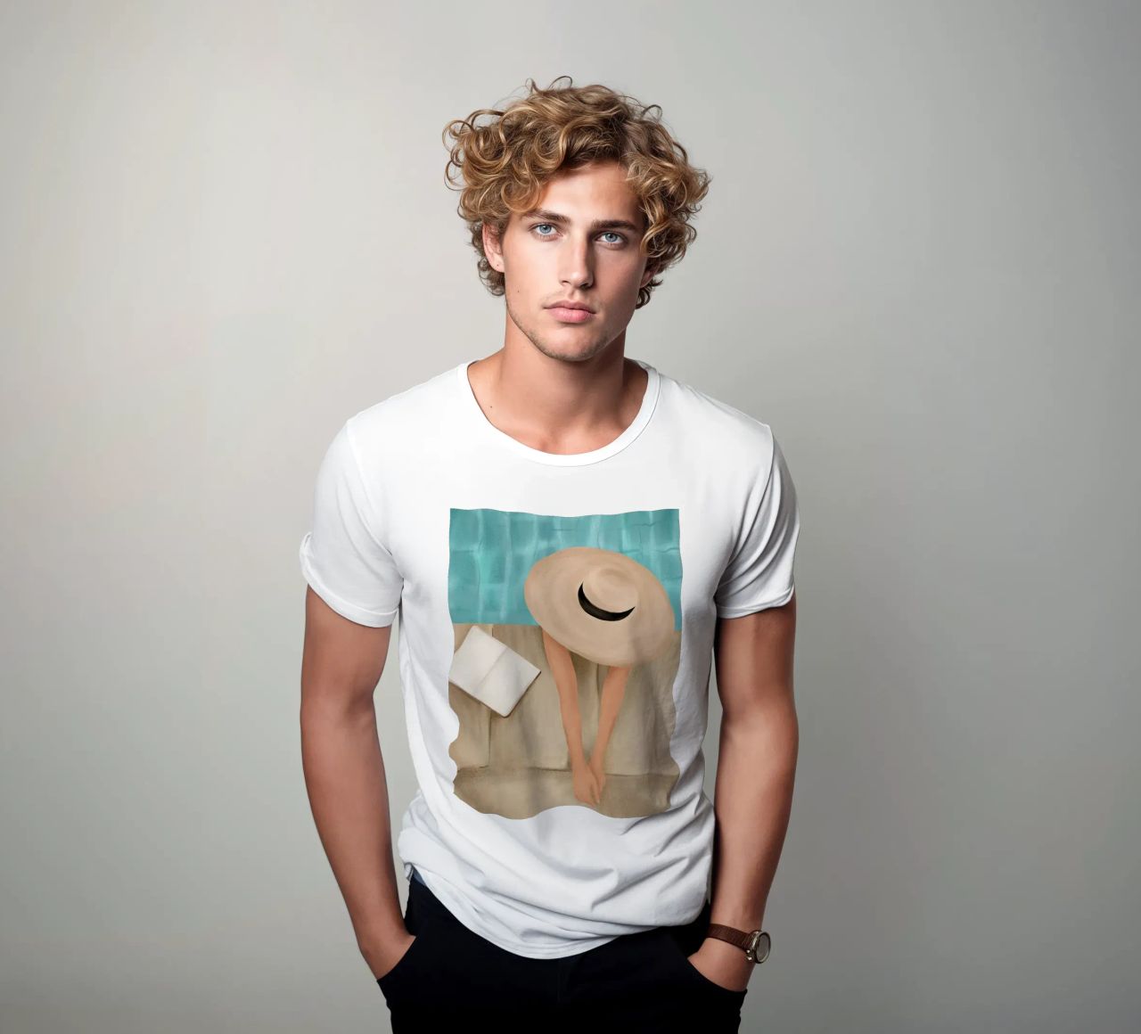 On the edge of the Pool II t-shirt da Flow Line