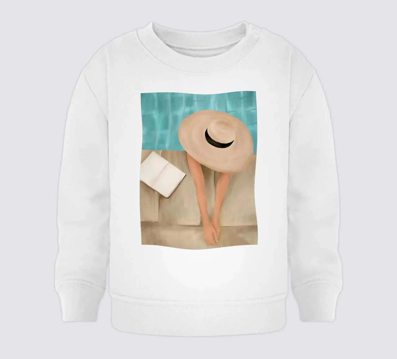 On the edge of the Pool II felpa neonato da Flow Line