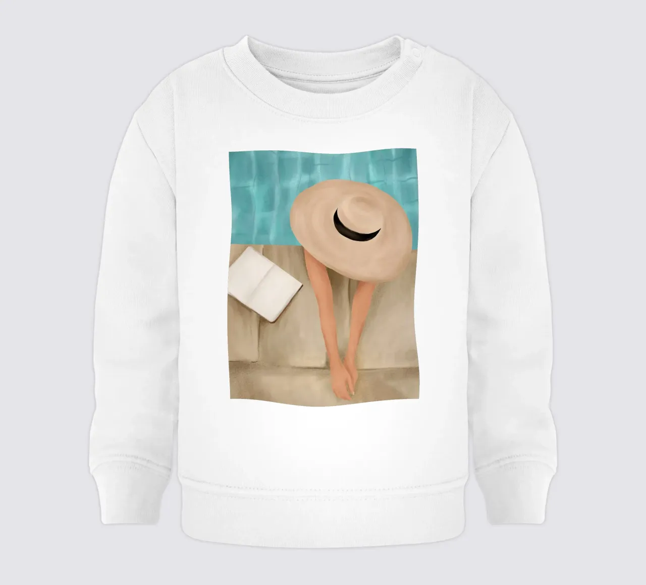 On the edge of the Pool II sudadera de bebé de Flow Line