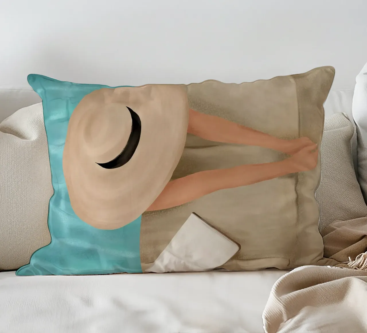 On the edge of the Pool II cuscino da Flow Line