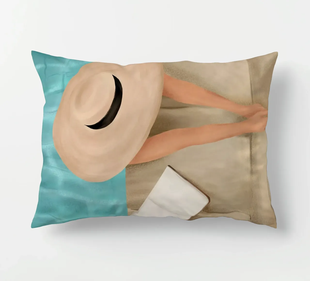 On the edge of the Pool II cuscino da Flow Line