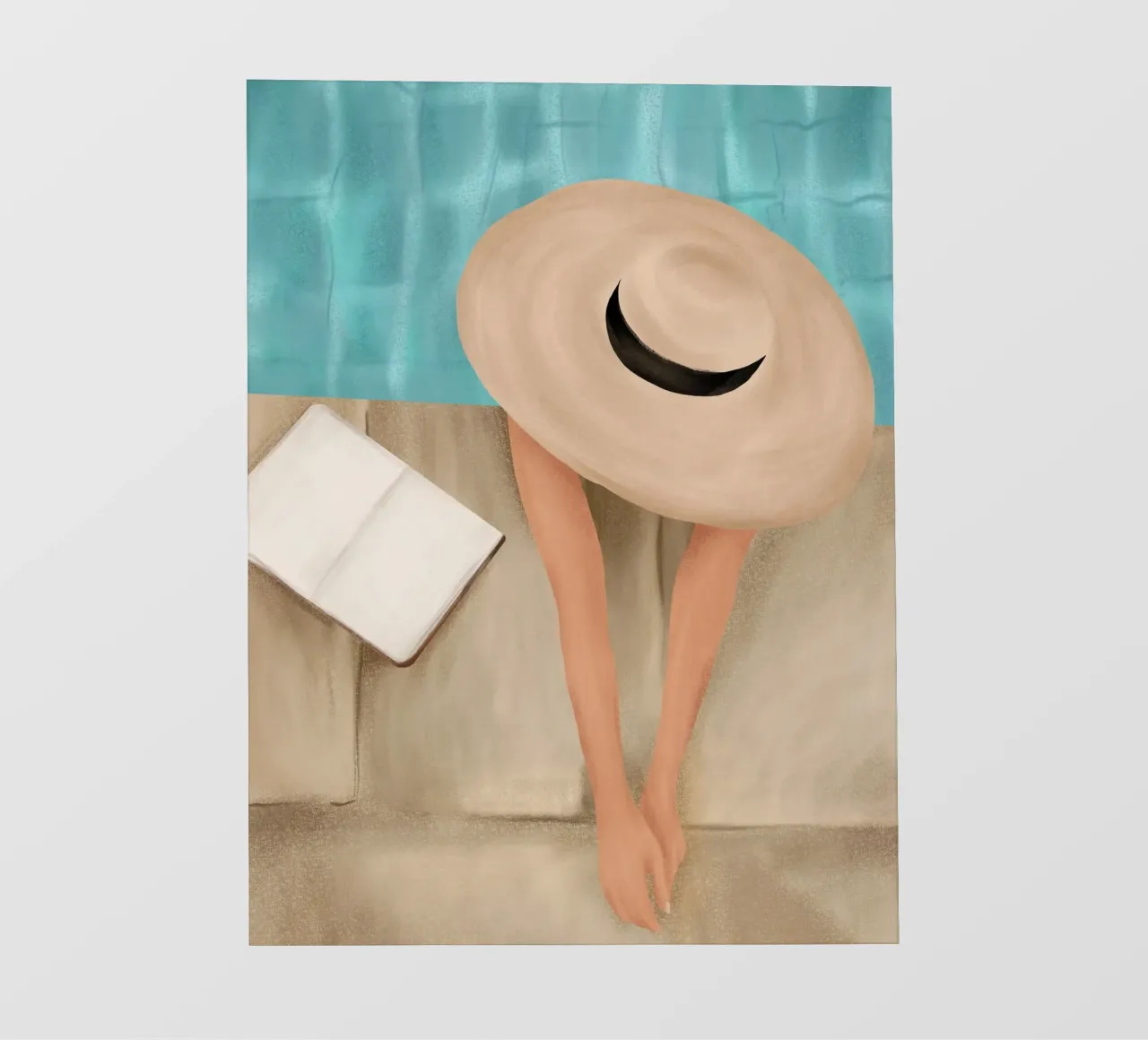 On the edge of the Pool II pellicola backlit da Flow Line